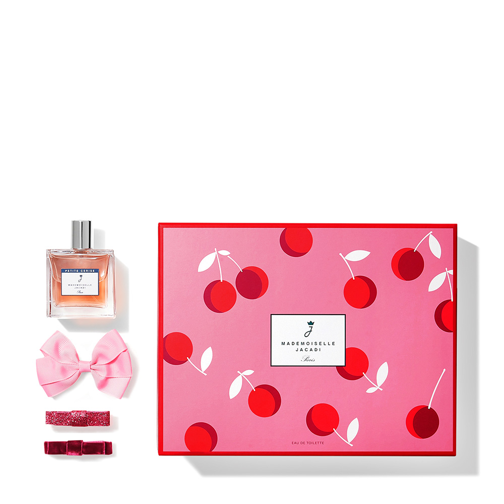 Jacadi Giftset Eau de Toilette Mademoiselle Petite Cerise 100 ml + Clips Jacadi