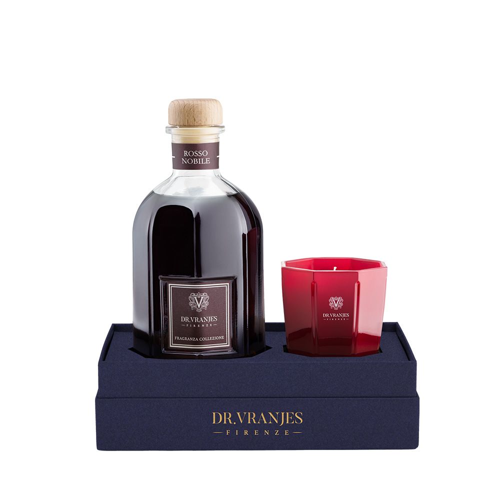 Gift Box Rosso Nobile 250 ml Diffuser + 80 g Candle